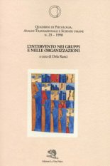 L'intervento nei gruppi e nelle organizzazioni