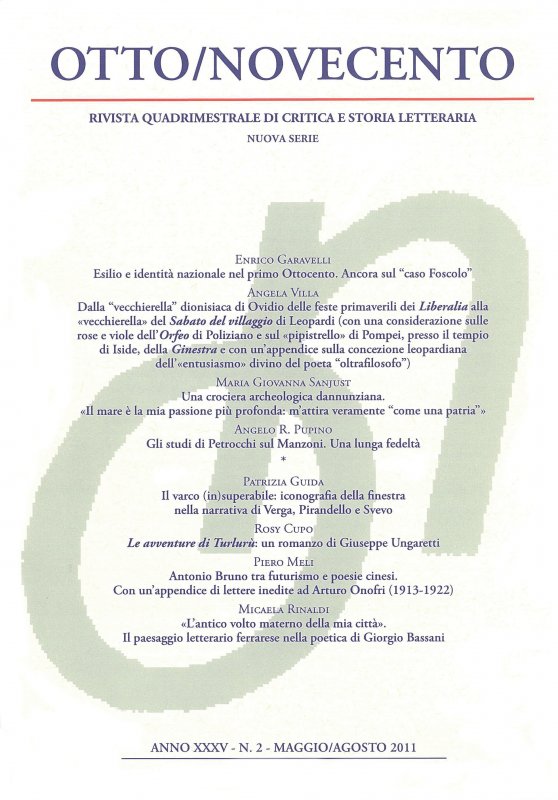 Otto/Novecento - ANNO XXXV N. 2/2011