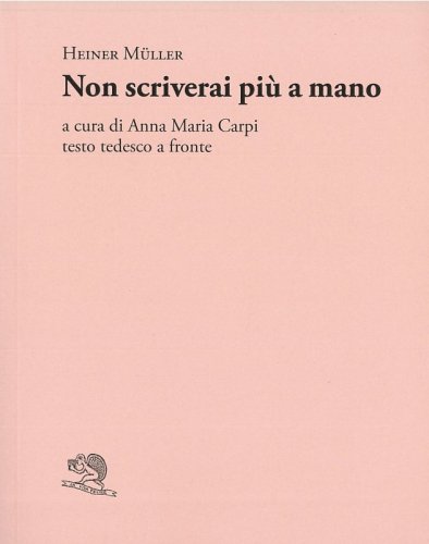 Non scriverai più a mano
