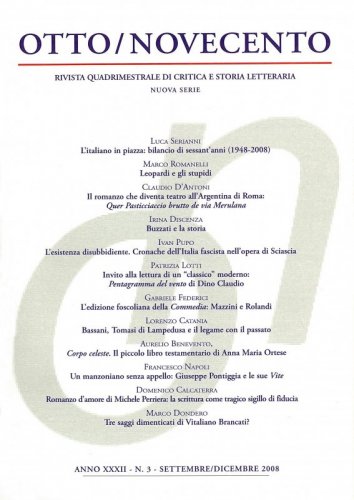 Otto/Novecento - ANNO XXXII N. 3/2008