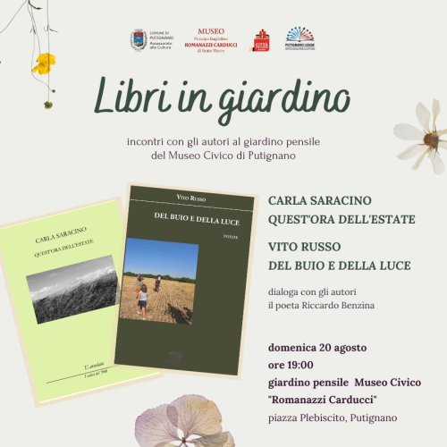 20/8/23 Putignano - Vito Russo presenta «Del buio e della luce»